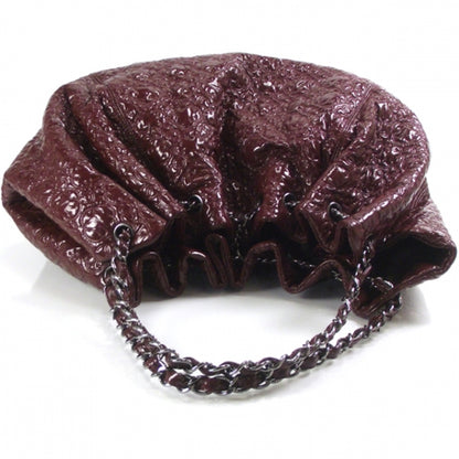 Chanel Coco Cabas Burgundy Patent 5 of 10
