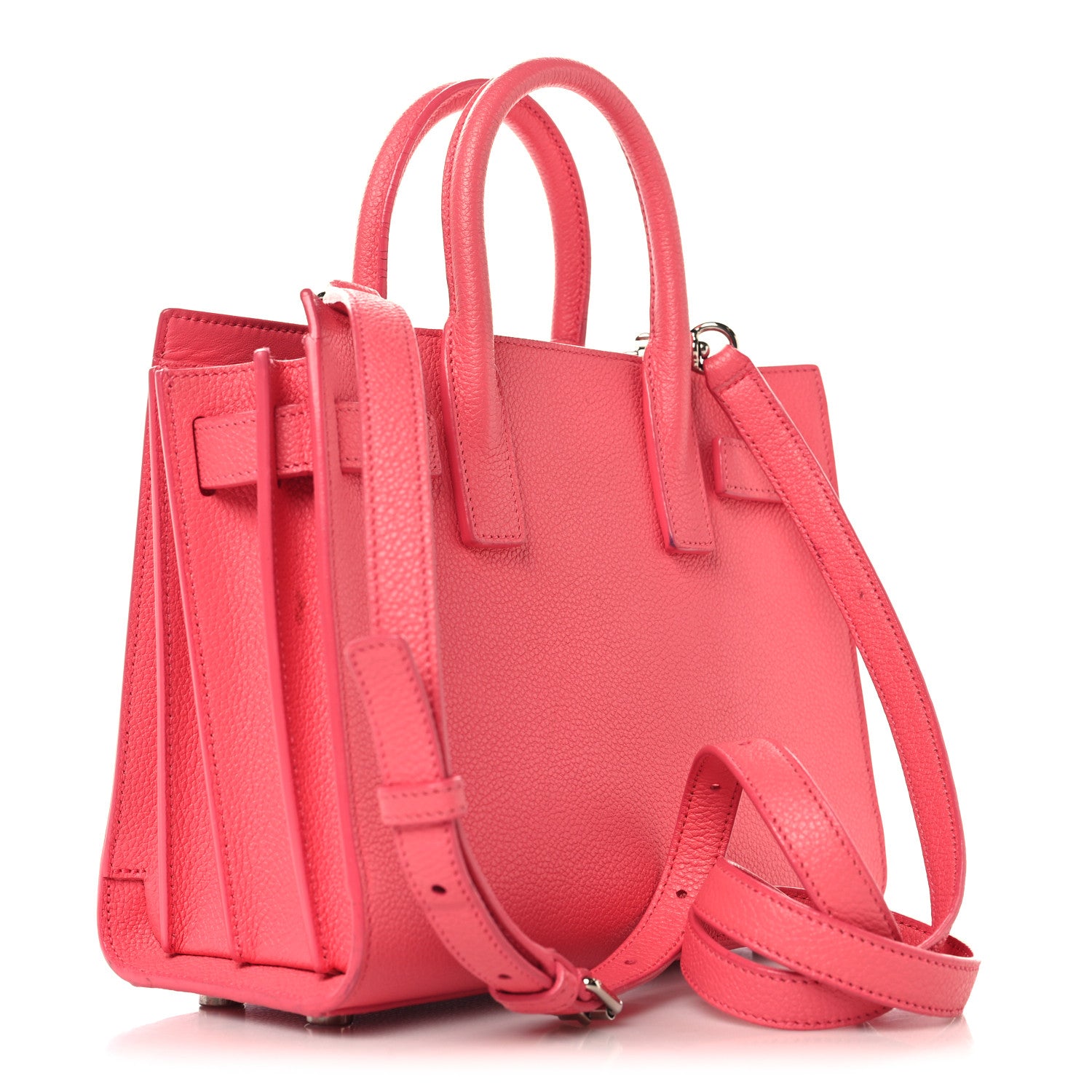Saint Laurent Calfskin Nano Sac De Jour Rose Clair 3 of 13
