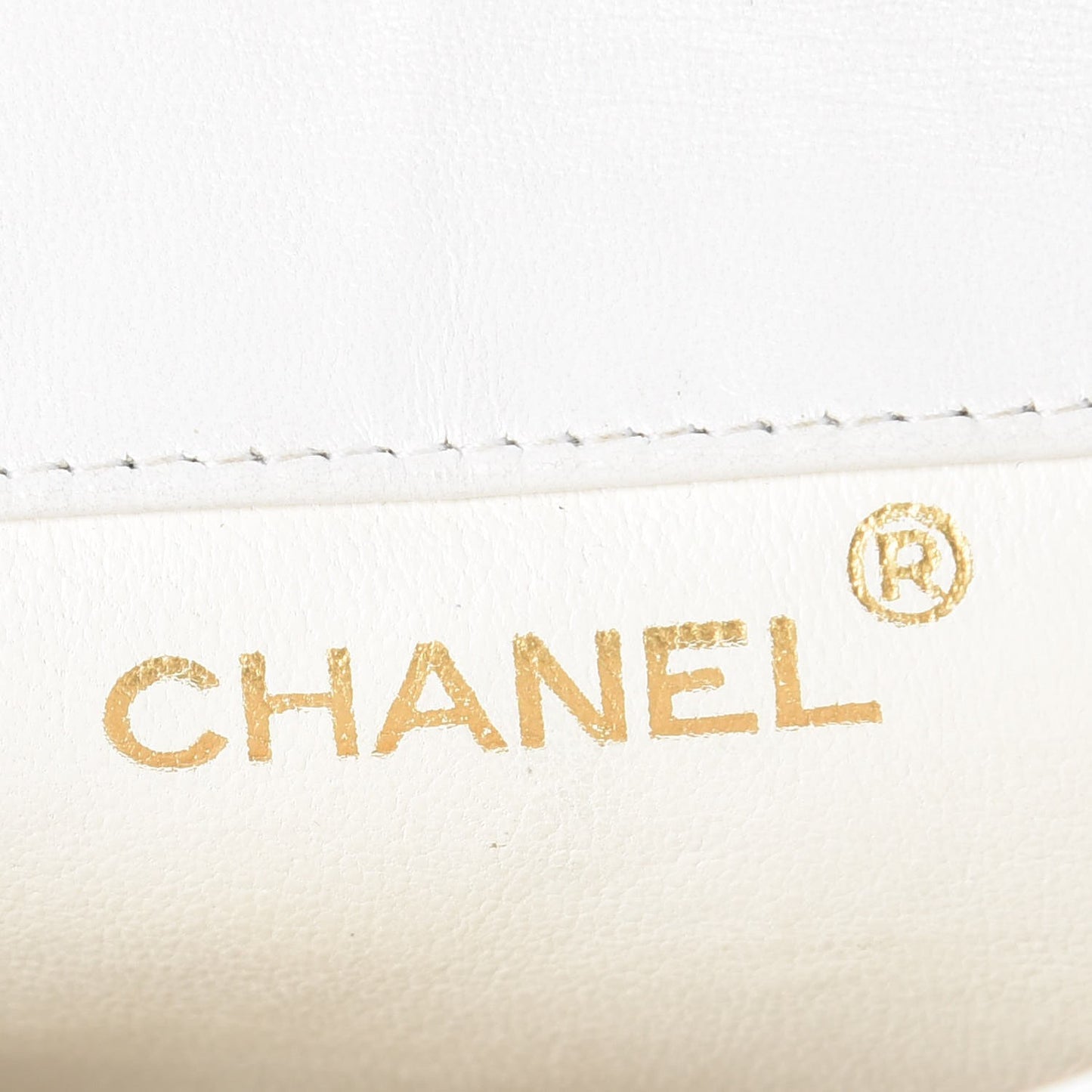 Lambskin Quilted Extra Mini Flap White