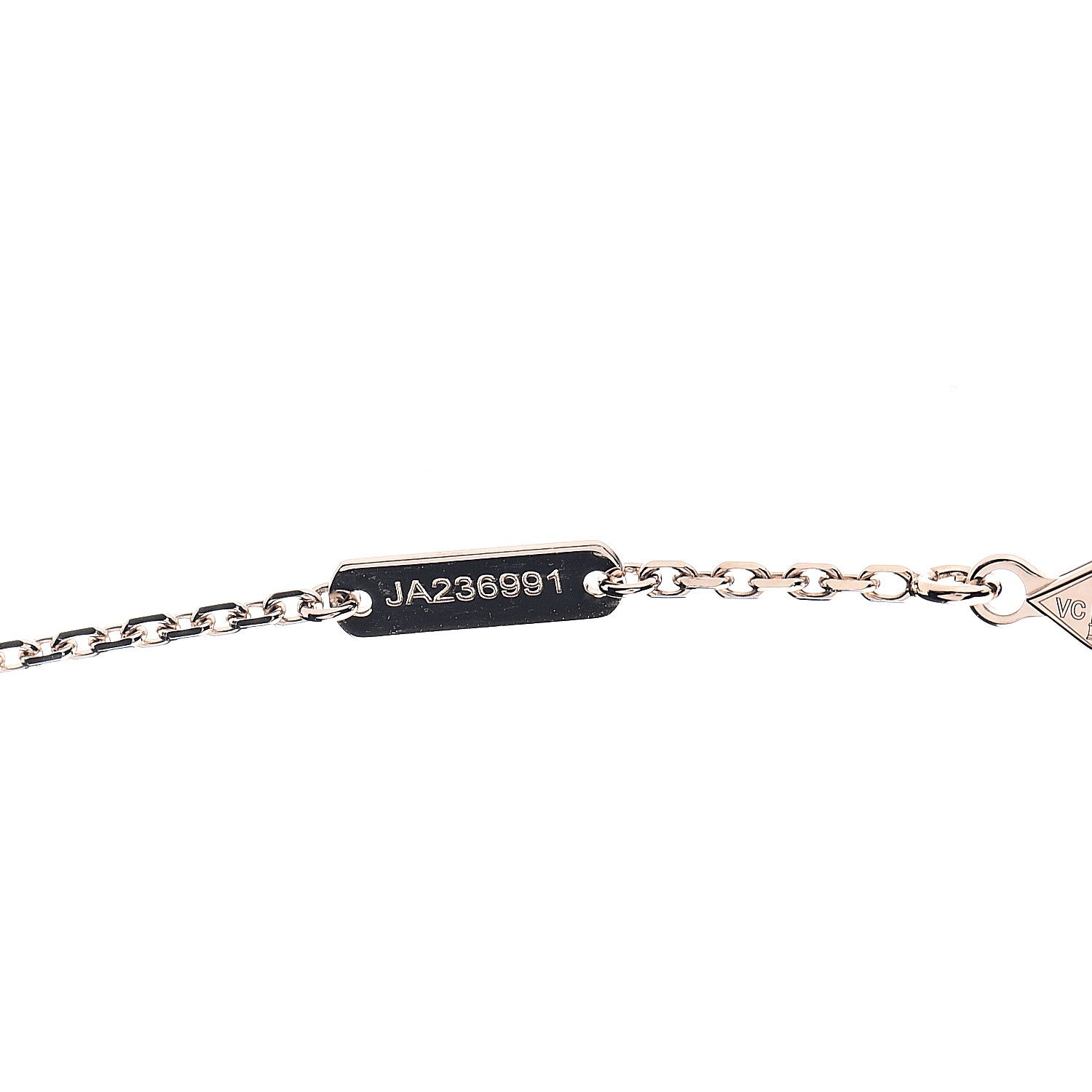 Van Cleef & Arpels 18K Rose Gold Vintage Alhambra Pendant Necklace 6 of 8