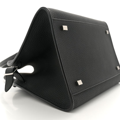 The Row Grained Calfskin Soft Margaux 10 Bag Black 8 of 9