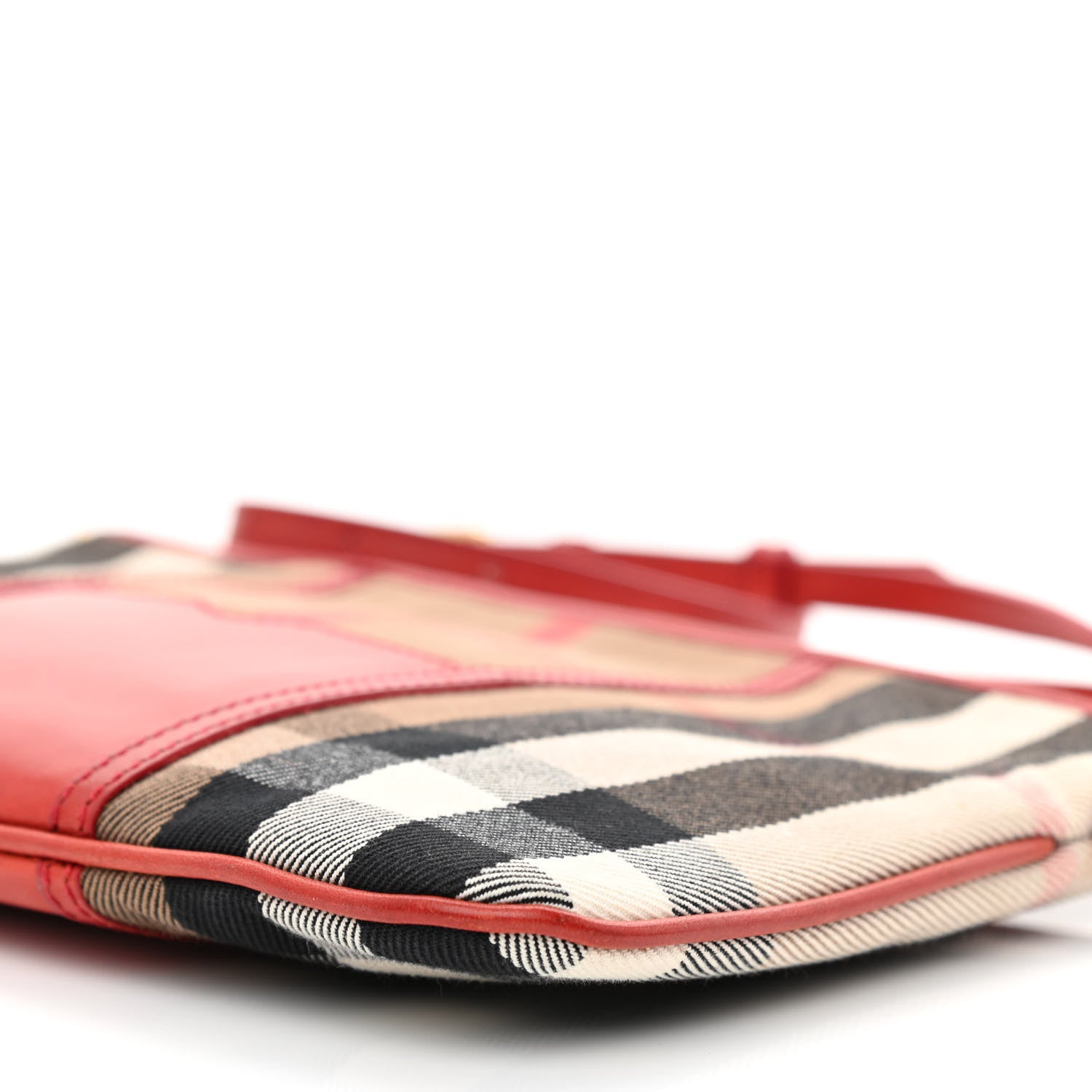 Burberry House Check Peyton Crossbody Clutch Bag Russet 11 of 13