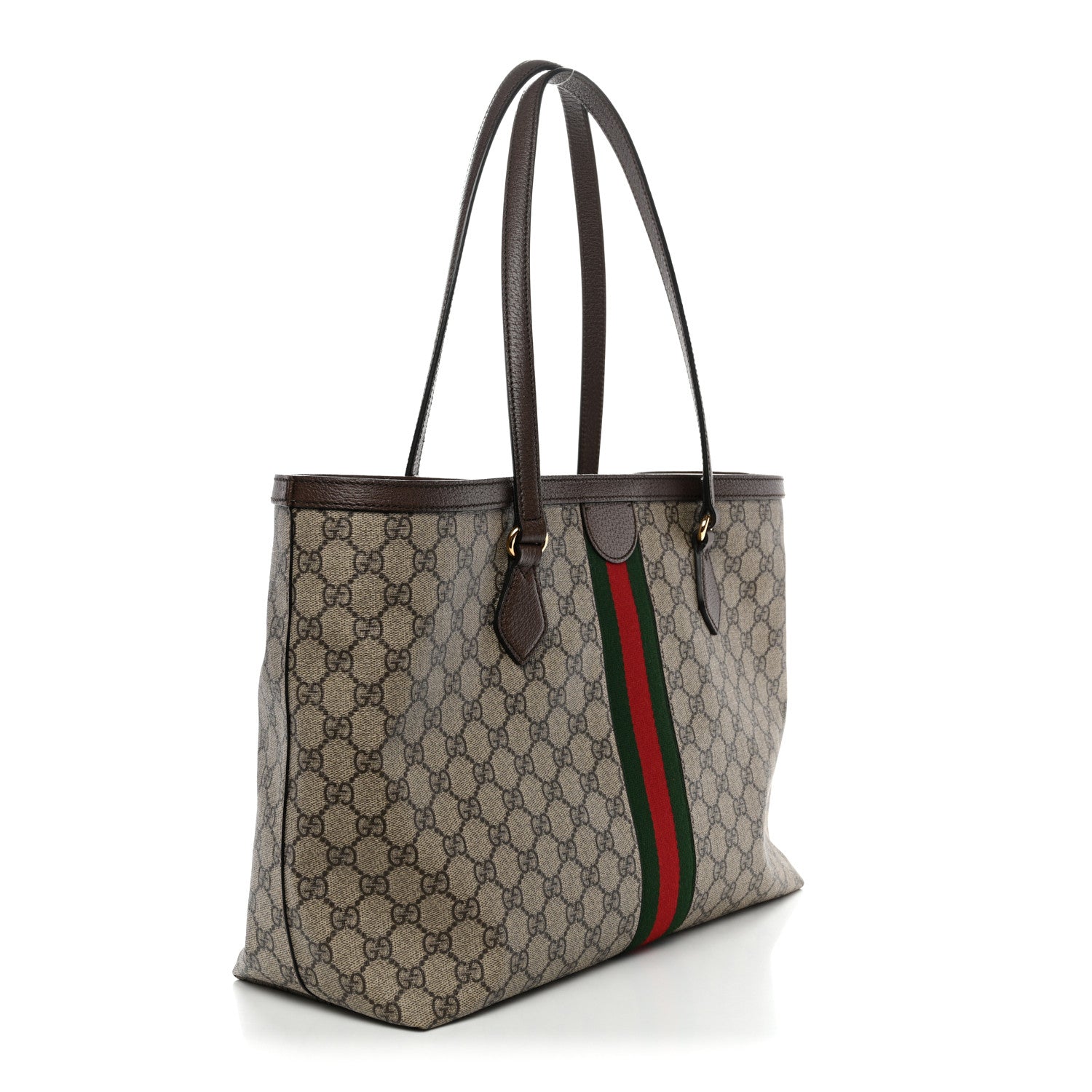 Gucci GG Supreme Monogram Medium Ophidia Shopping Tote Brown 3 of 10