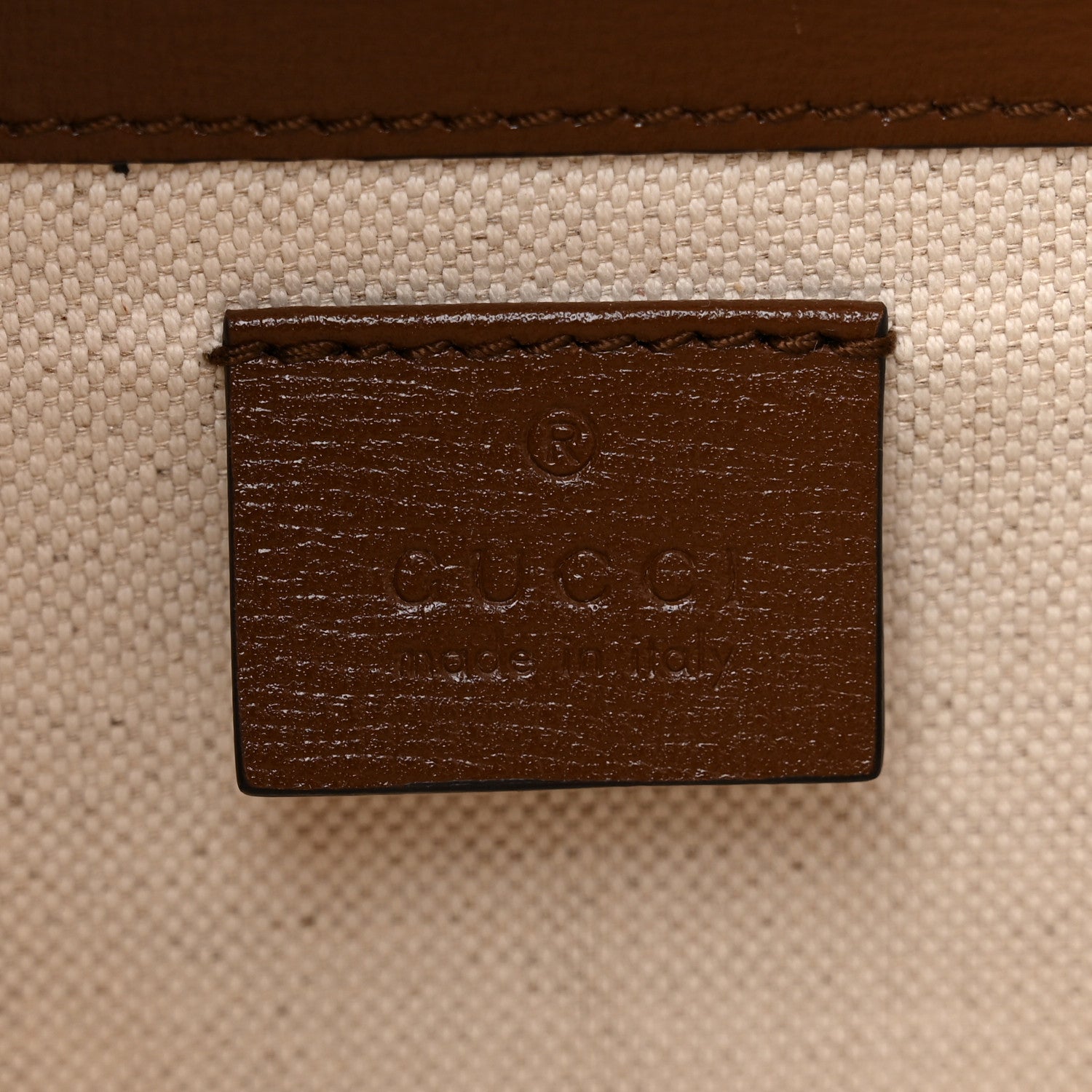 Gucci GG Supreme Monogram Azalea Calfskin Mini Horsebit 1955 Foldover Top Handle Bag Beige Ebony Brown Sugar 6 of 10