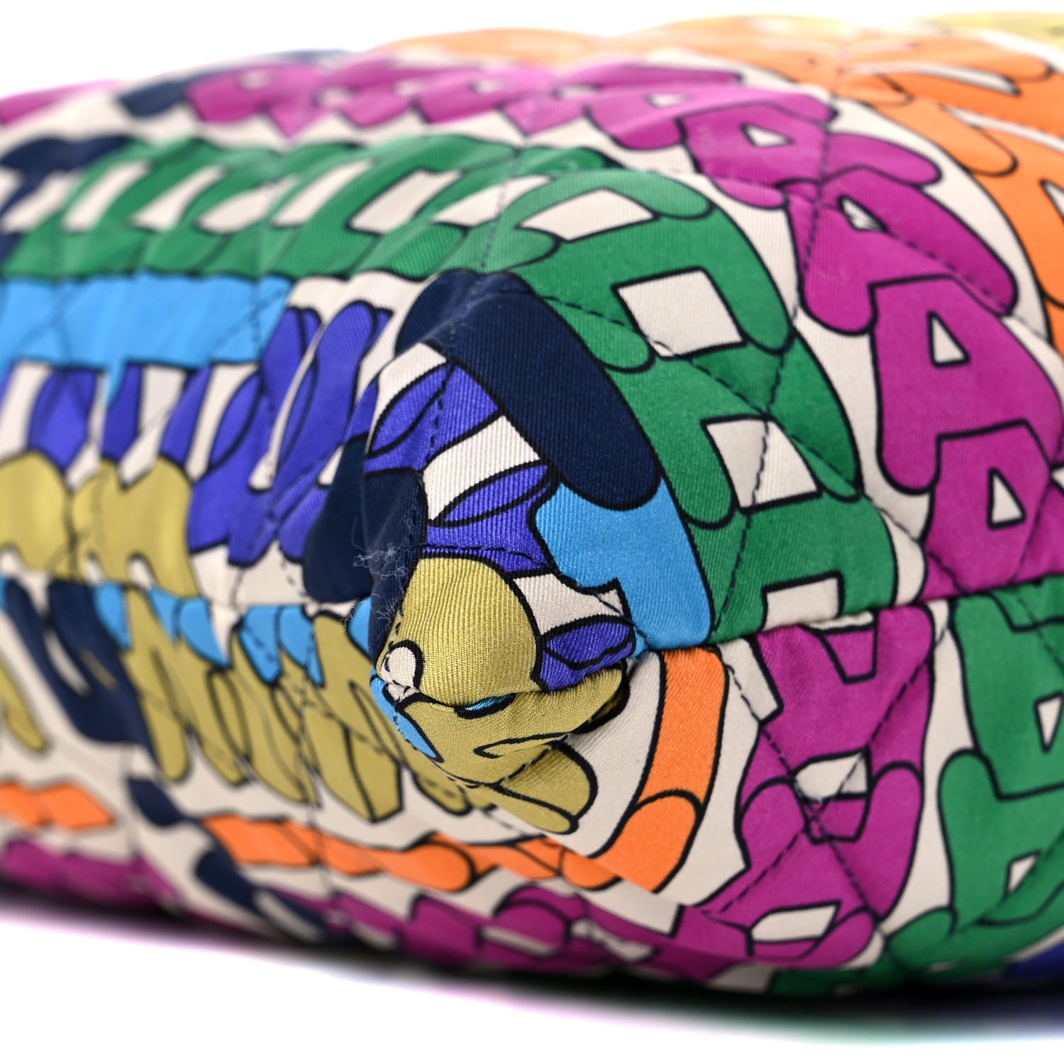 Chanel Printed Silk CC Tote Multicolor 8 of 9