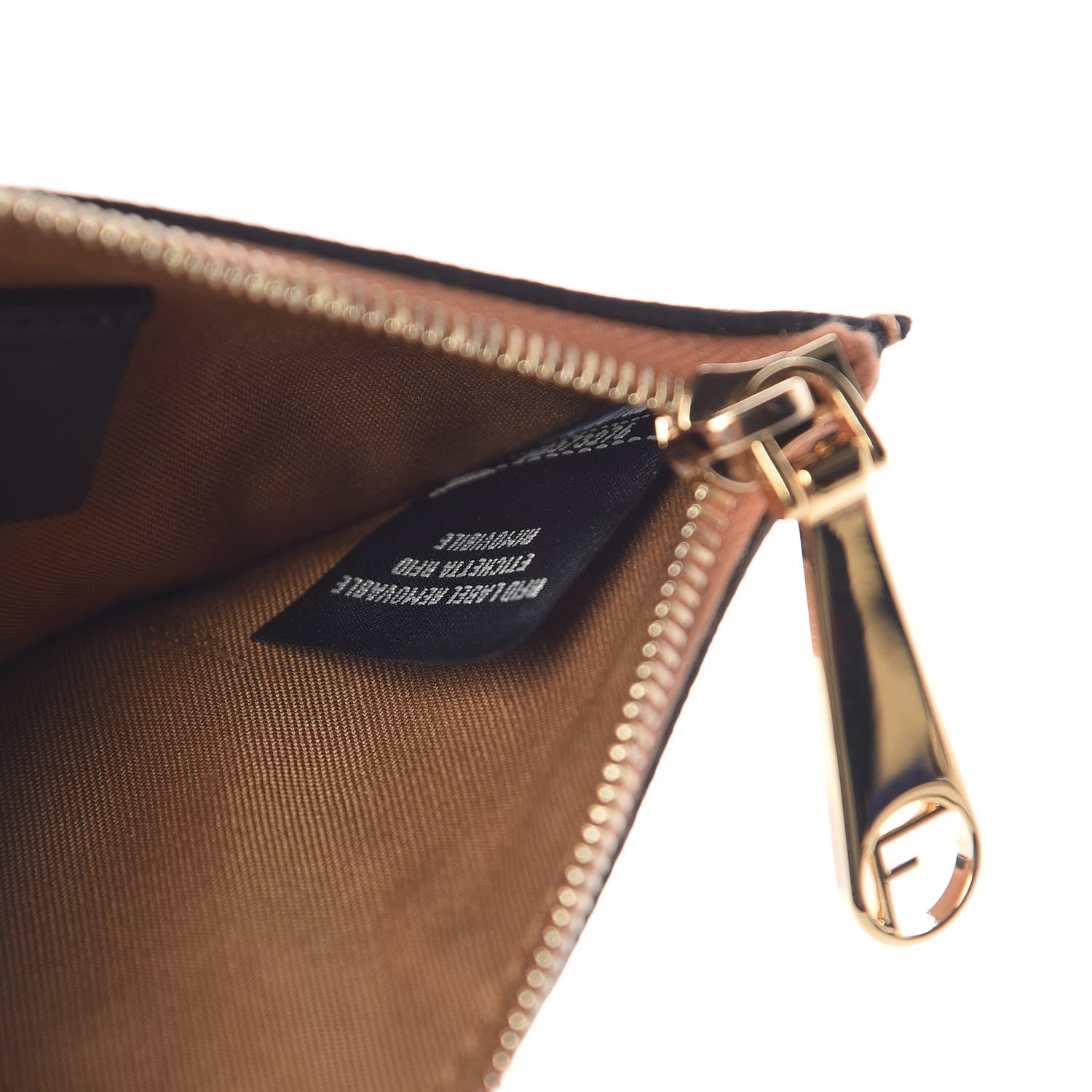 Fendi Vitello Cruise F is Fendi Zip Card Holder Nocciola 8 of 9