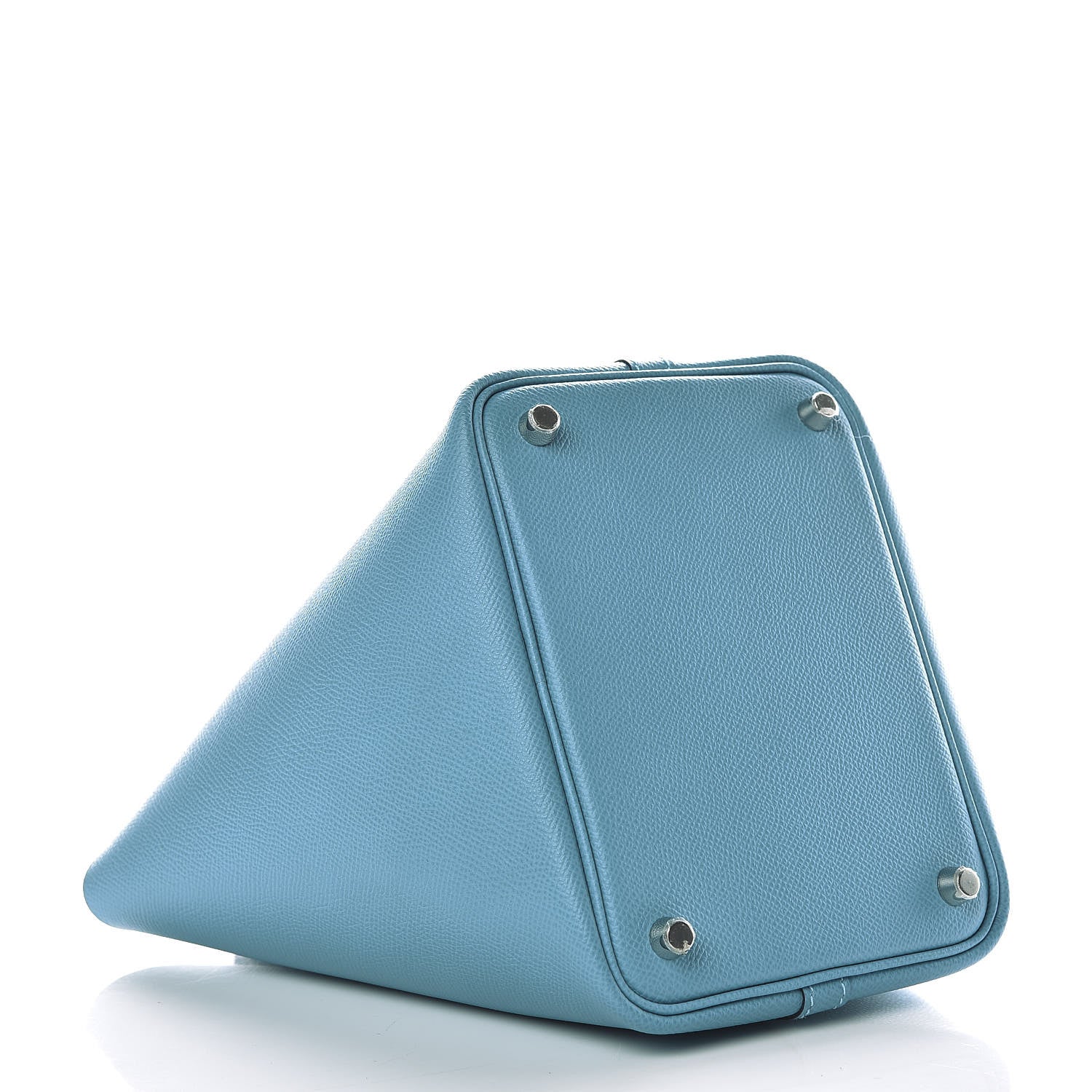 Hermes Epsom Tressage De Cuir Picotin Lock 18 PM Bleu Du Nord Rouge De Coeur Gold 5 of 10