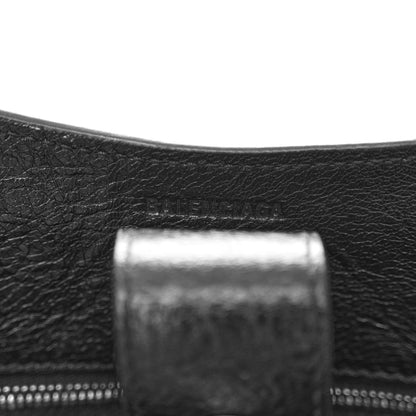 Balenciaga Agneau Arena Neo Classic Silver Hardware Medium Upside Down Tote Black 6 of 9