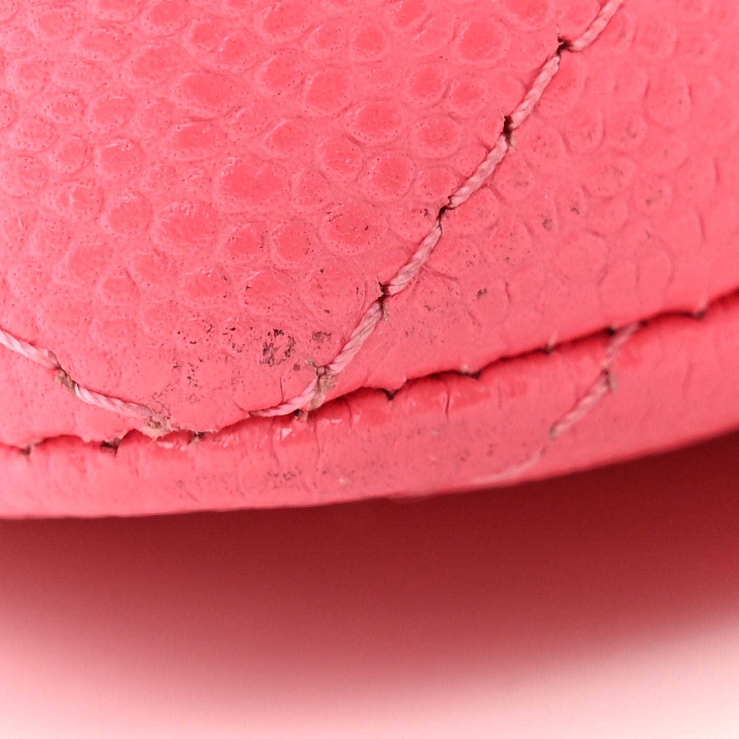 Shiny Caviar Quilted Small Double Pink