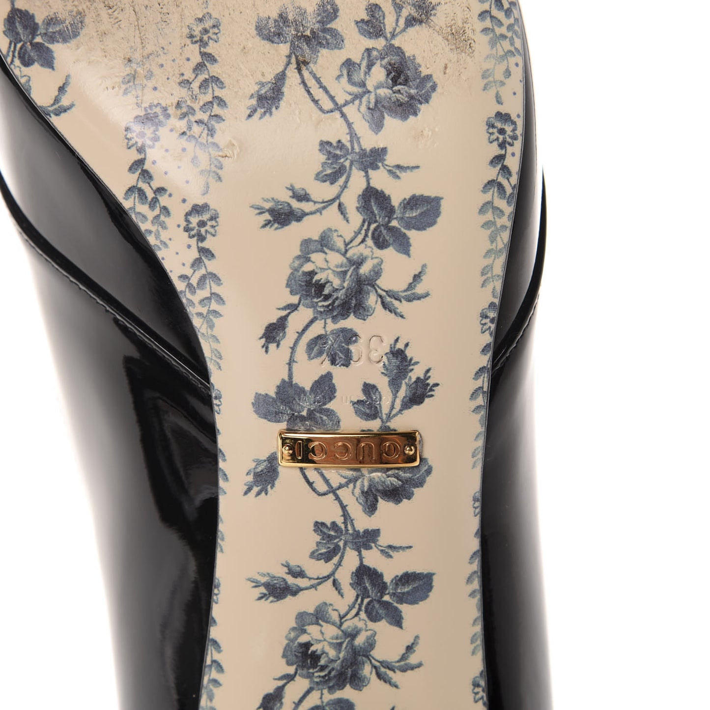 Vernice GG Victoire 55mm Loafer Pumps 39.5 Black