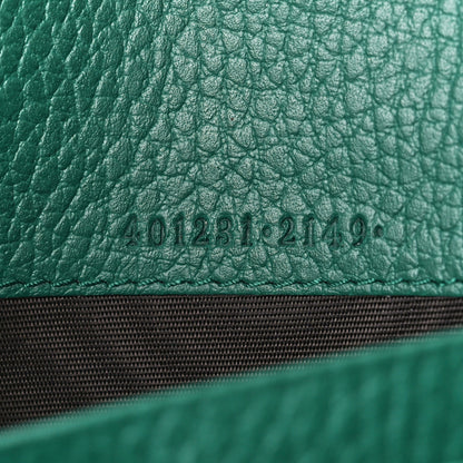 Gucci Calfskin Mini Dionysus Chain Wallet Emerald 6 of 11
