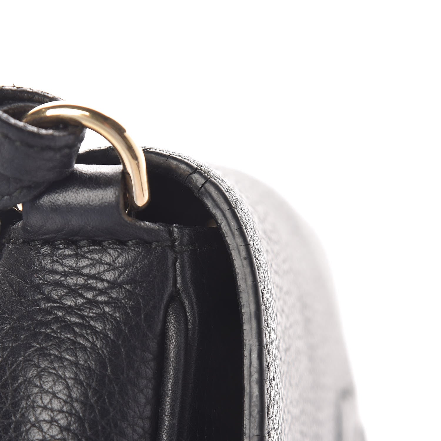 Gucci Pebbled Calfskin Medium Soho Flap Crossbody Black 16 of 17