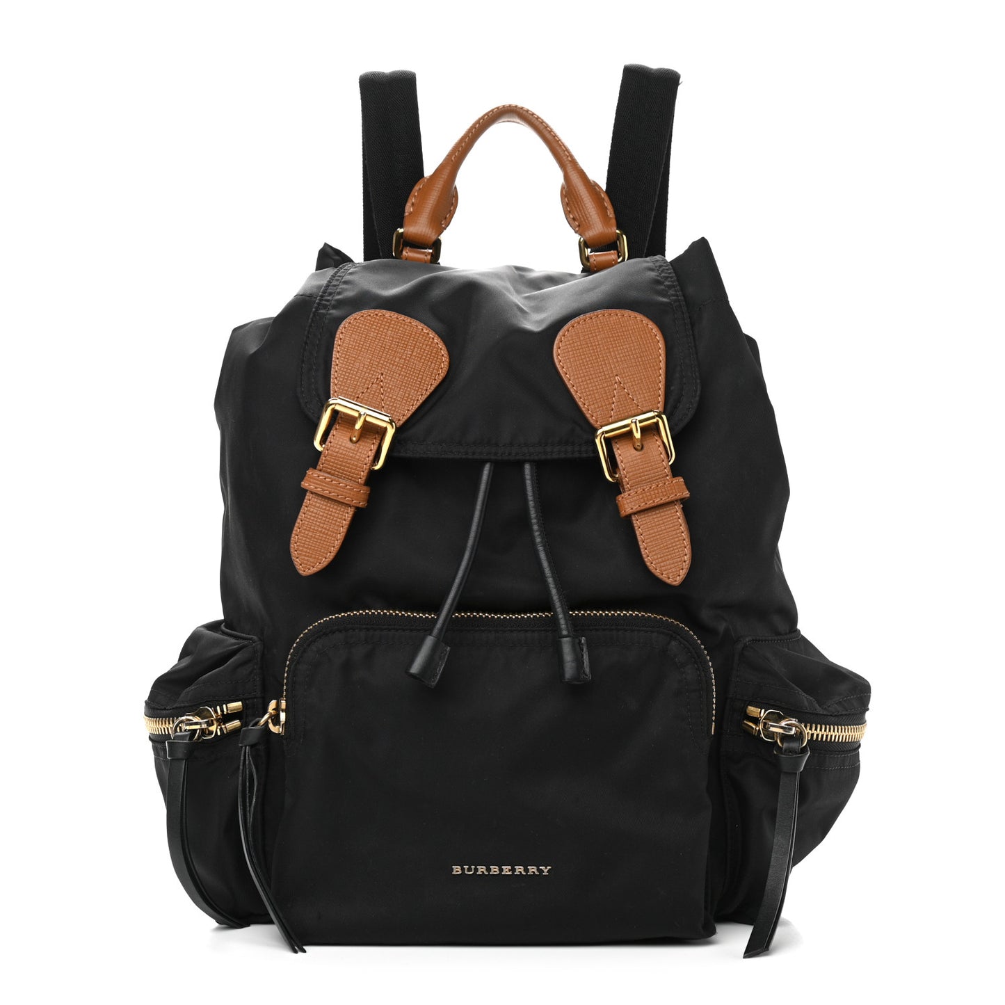 Nylon Medium Rucksack Backpack Black