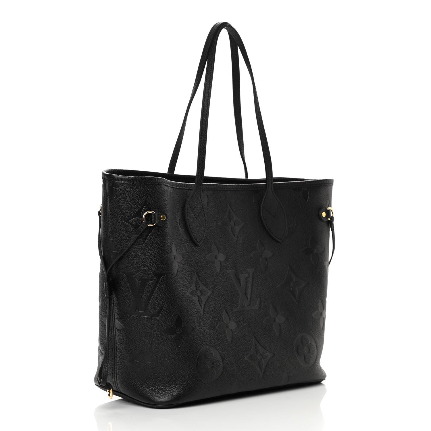 Louis Vuitton Empreinte Monogram Giant Neverfull MM Black 3 of 11