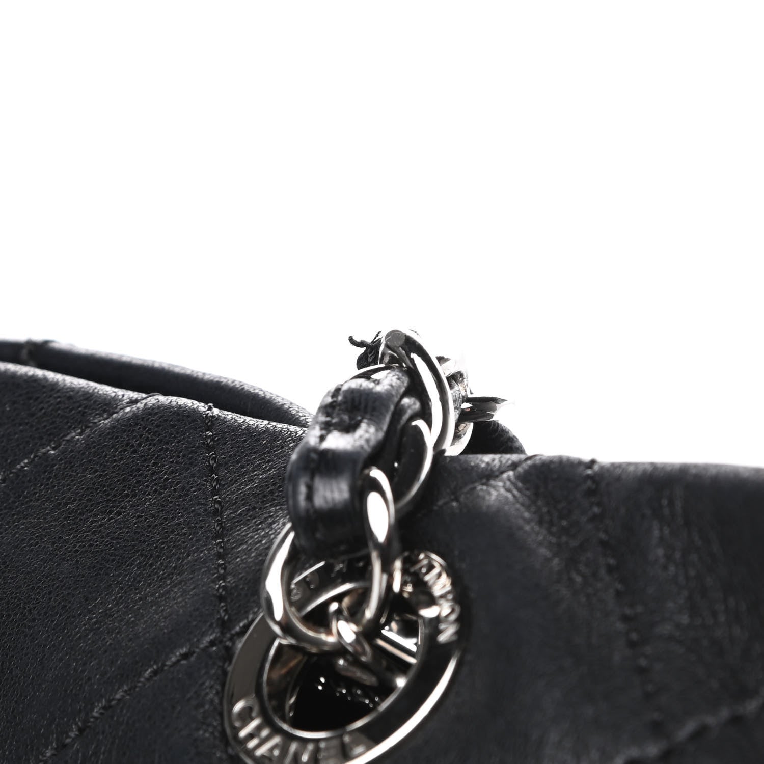 Chanel Calfskin Stitched Large VIP Shopping Tote Black 17 of 21