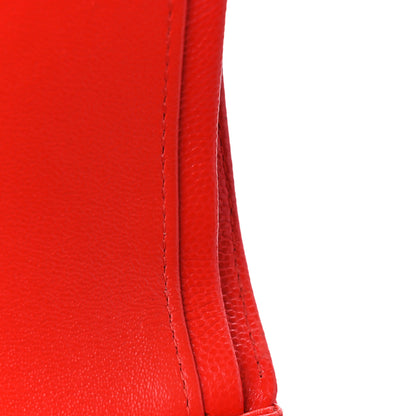 Chanel Caviar Quilted Medium Double Flap Red 11 of 15