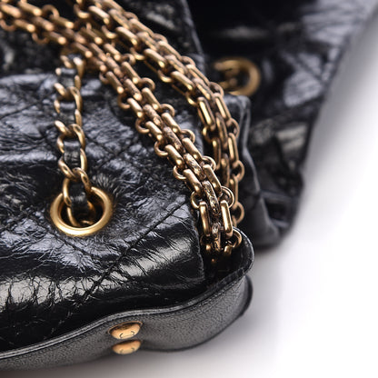 Chanel Glazed Calfskin Stingray Drawstring Bucket Black 19 of 19