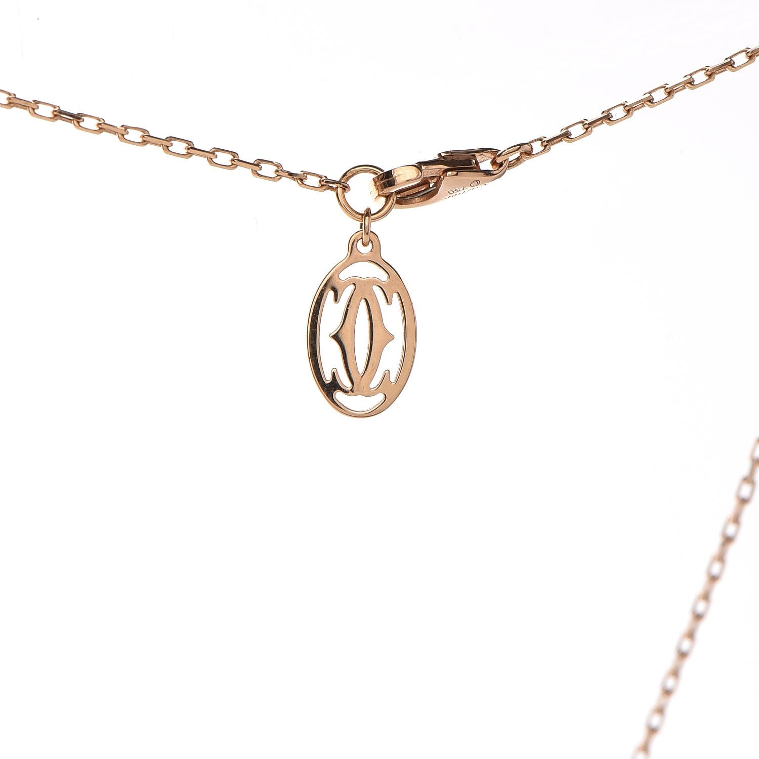 Cartier 18K Pink Gold Pink Sapphire D'Amour Pendant Necklace 5 of 6
