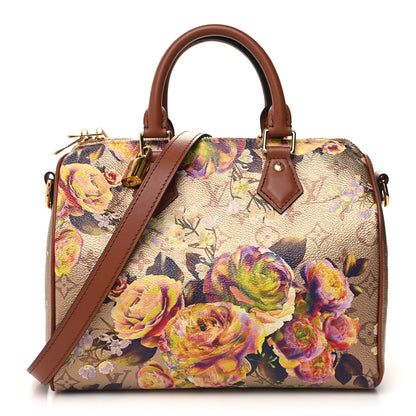Louis Vuitton Metallic Monogram LV Garden Speedy Bandouliere 25 Gold 1 of 12