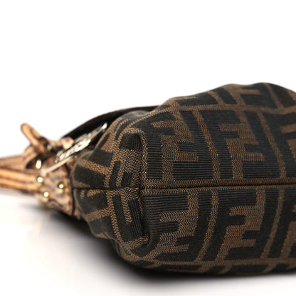 Fendi Zucca Cuoio Lucido Small Chef Shoulder Bag Tobacco Bois de Rose 8 of 9