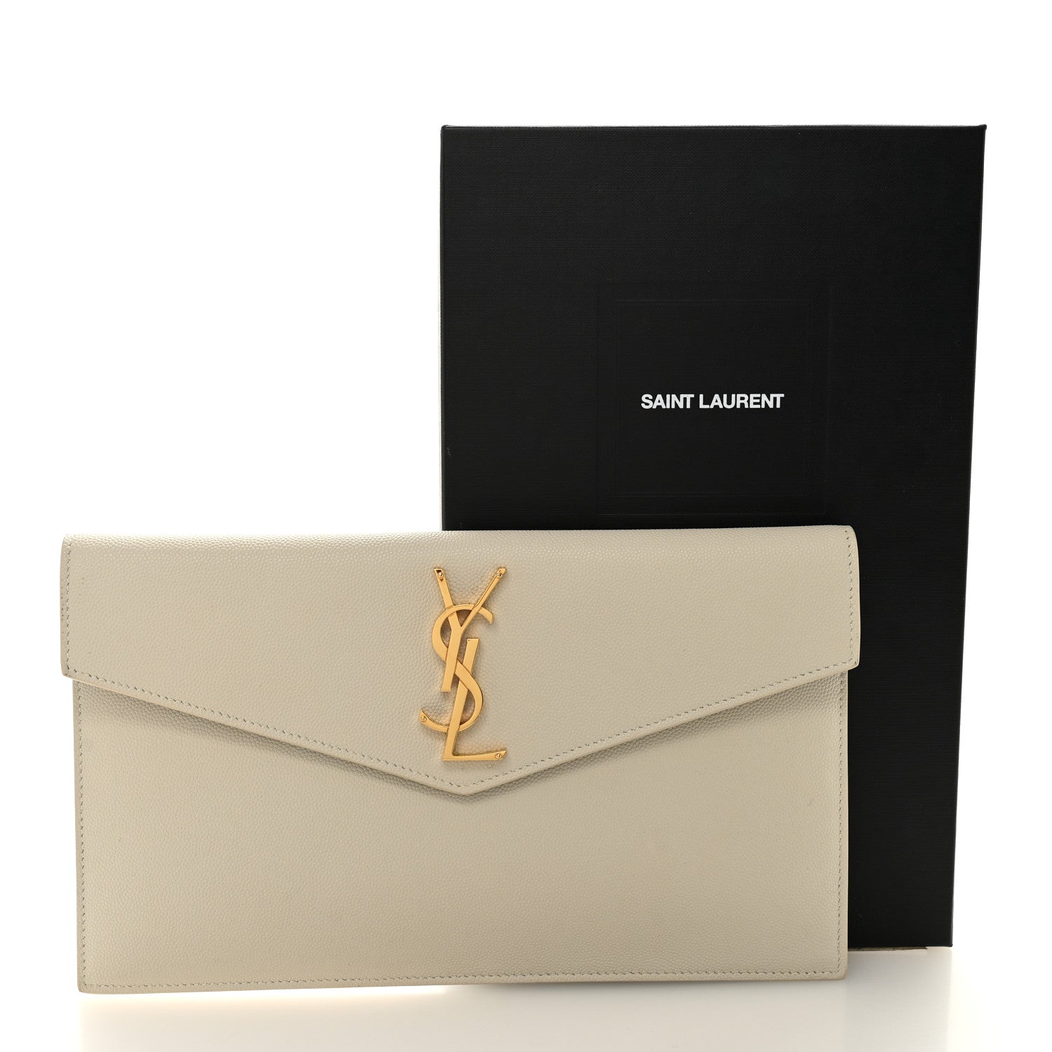 Saint Laurent Grain De Poudre Uptown Pouch Crema Soft 7 of 7
