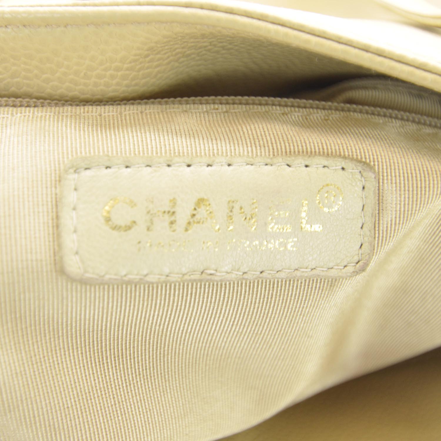Chanel Caviar Bag Beige 10 of 11