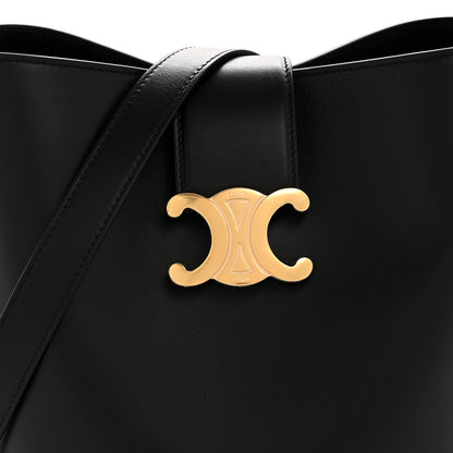 Celine Smooth Calfskin Triomphe Medium Louise Bag Black 16 of 25