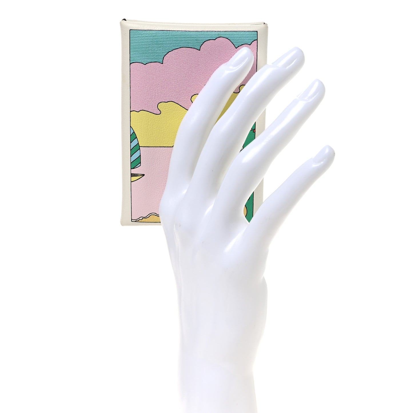 Swift Le Lever Printed Calvi Duo Card Case White Multicolor