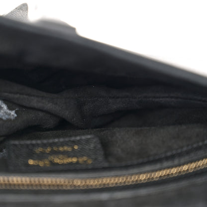 Christian Dior Grained Calfskin Saddle Bag Black 5 of 14