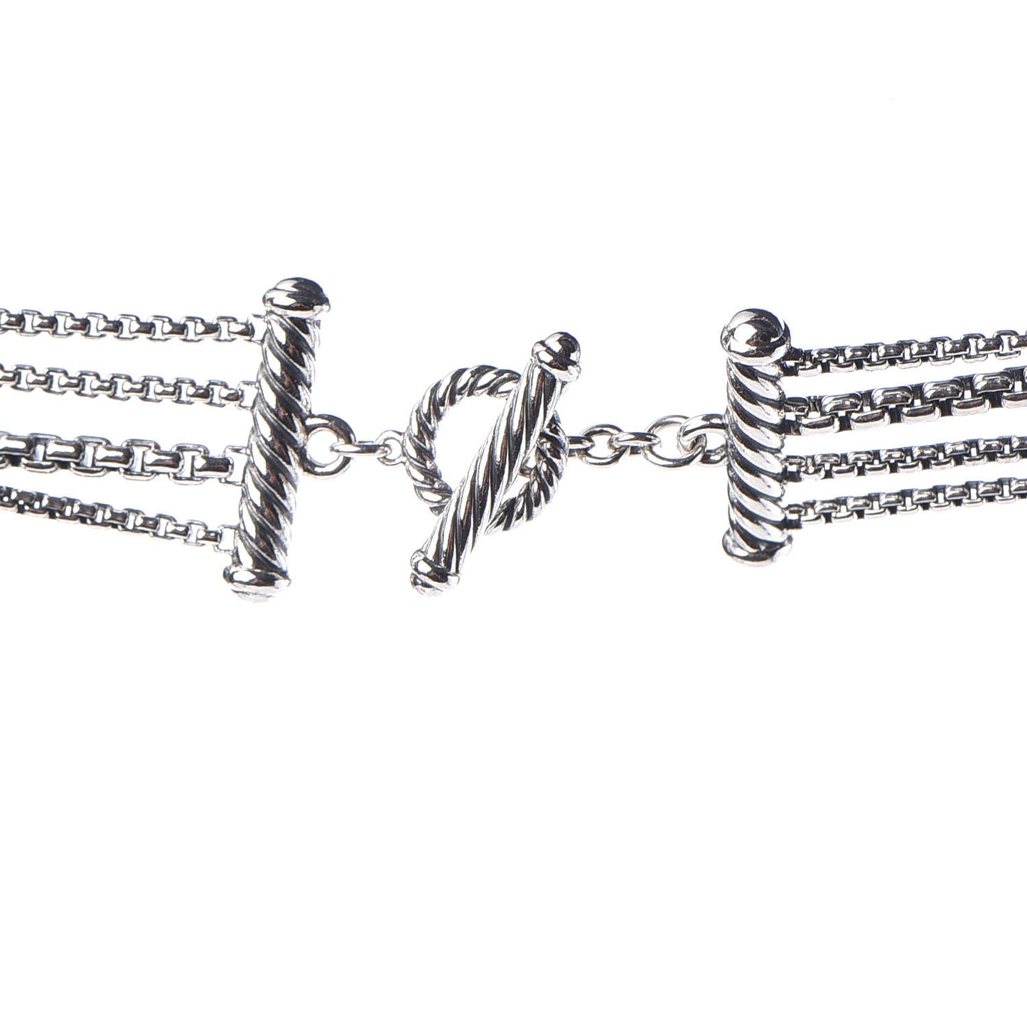Sterling Silver Diamond Blue Topaz Confetti Station Necklace