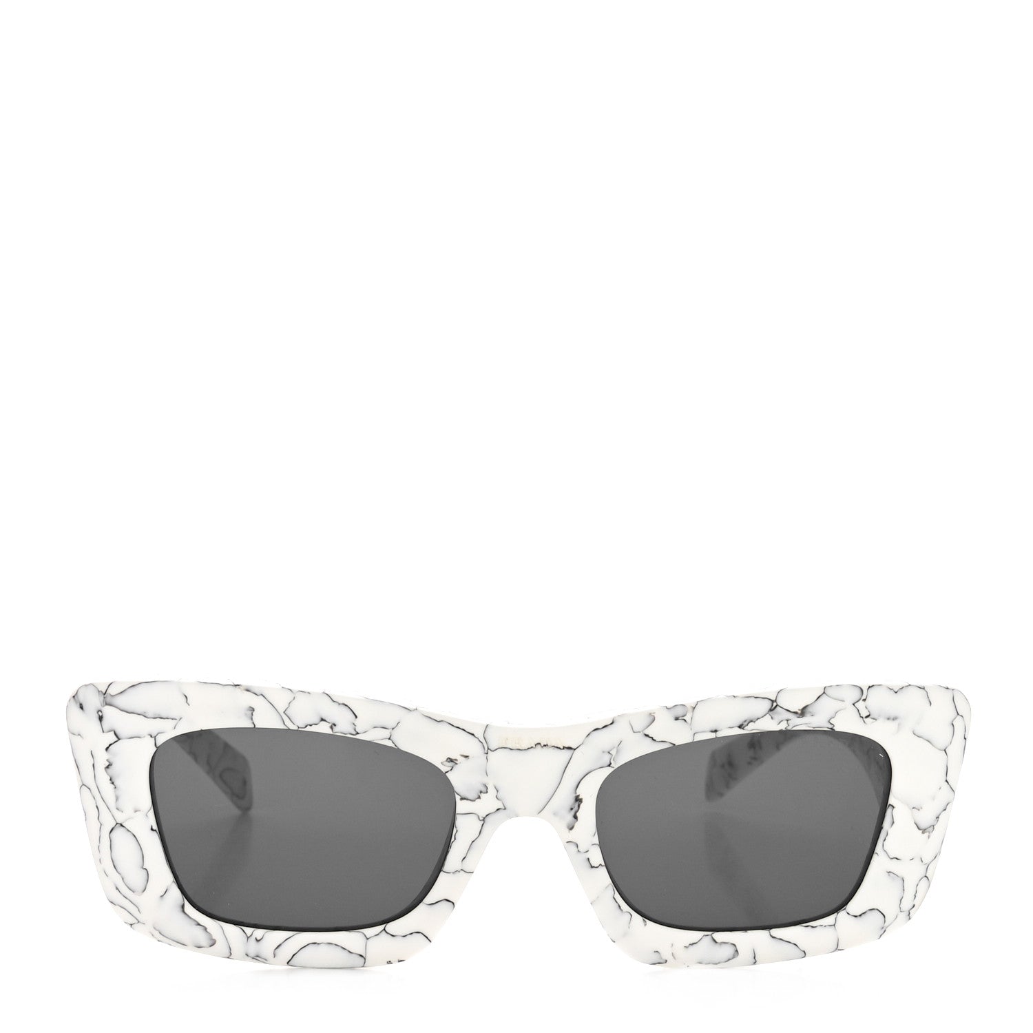 Prada Acetate Symbole Sunglasses SPR 13Z White Marble 2 of 7