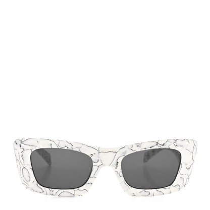 Prada Acetate Symbole Sunglasses SPR 13Z White Marble 2 of 7