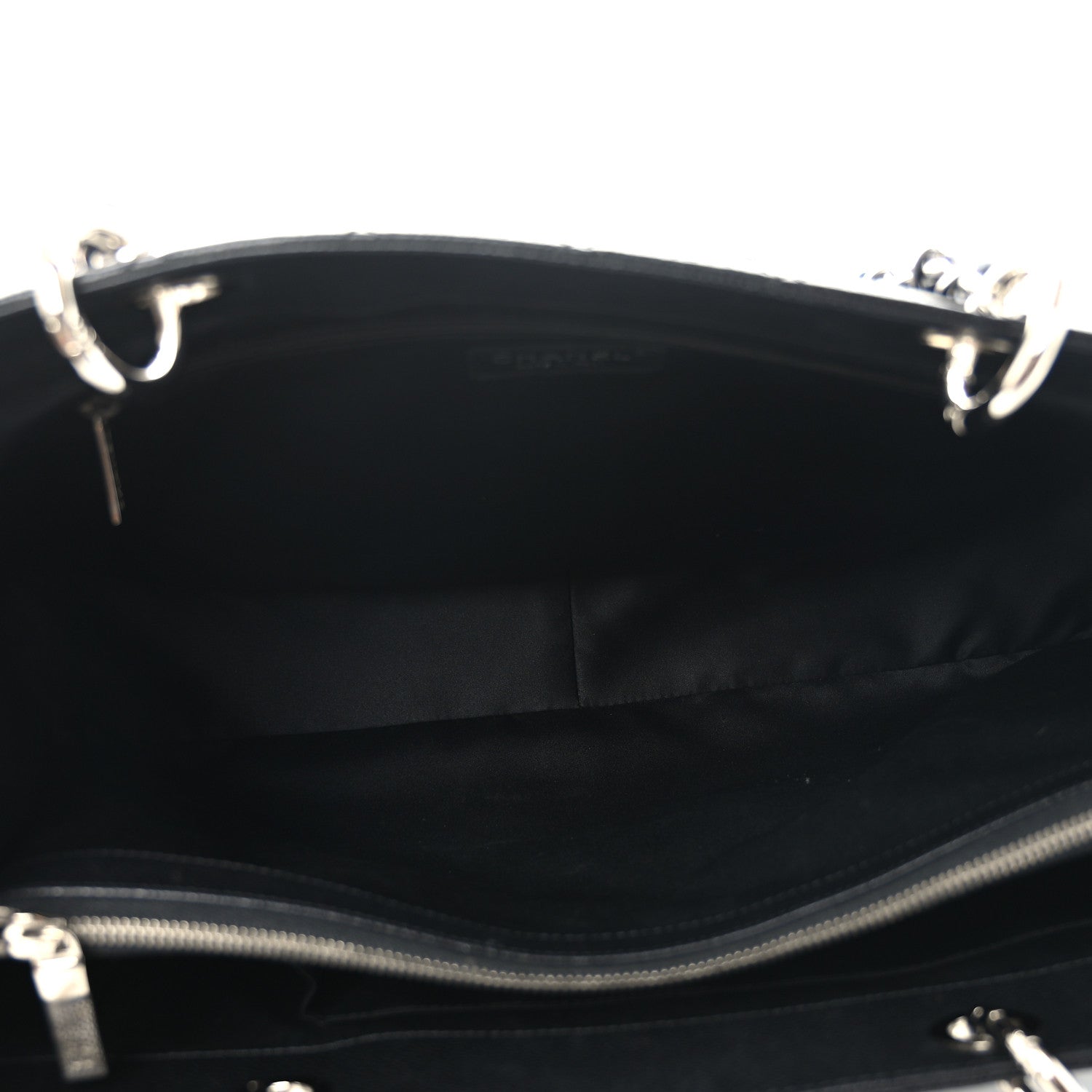 Chanel Caviar Quilted XL Grand Shopping Tote GST Black 5 of 10