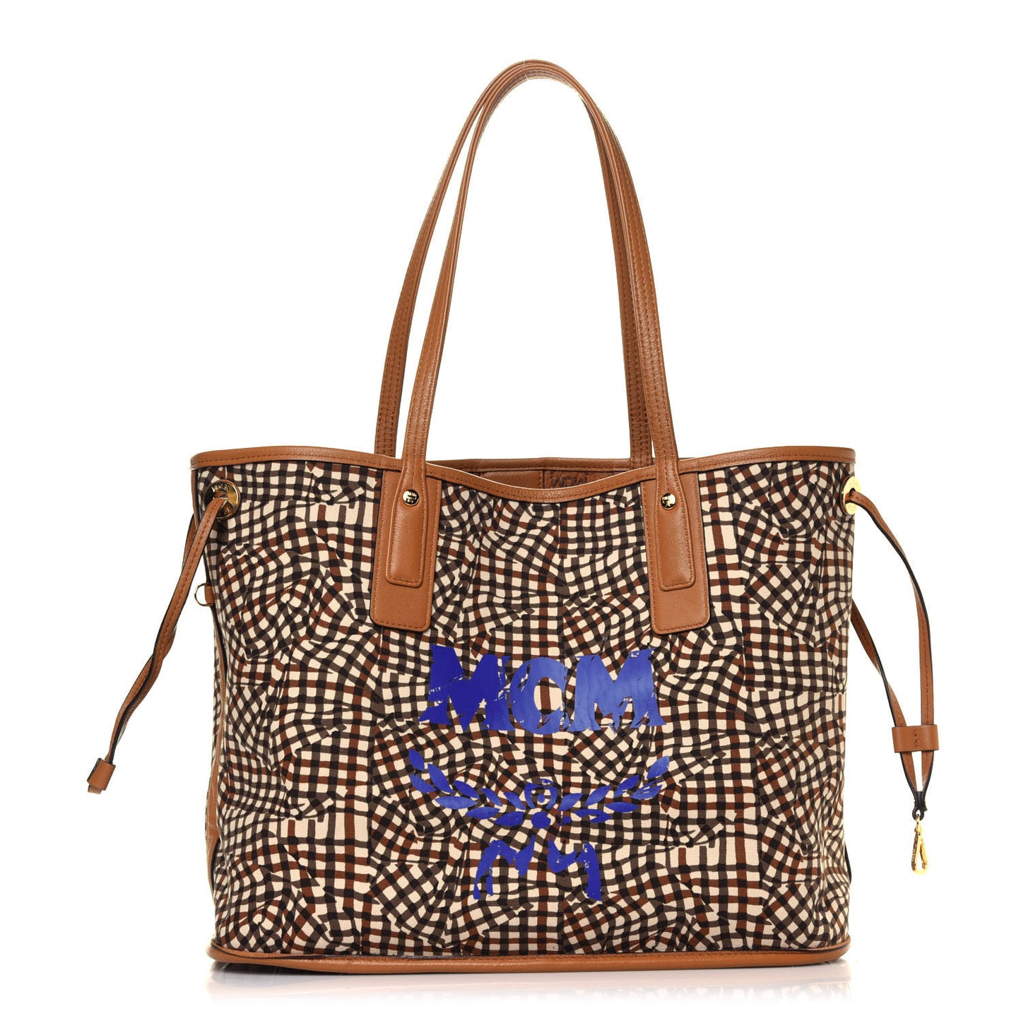 Visetos Medium Liz Reversible Shopper Tote Cognac