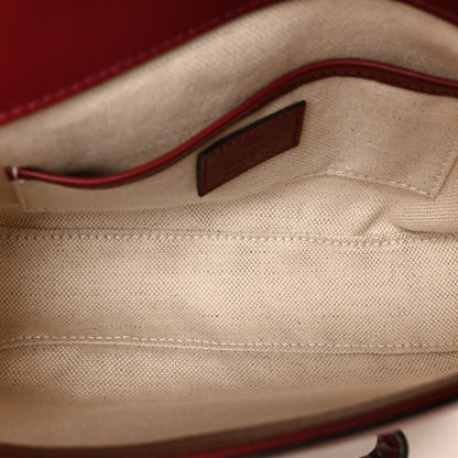 Gucci GG Supreme Monogram Horsebit 1955 Soft Small Shoulder Bag Beige Ebony Rosso Ancora 5 of 11
