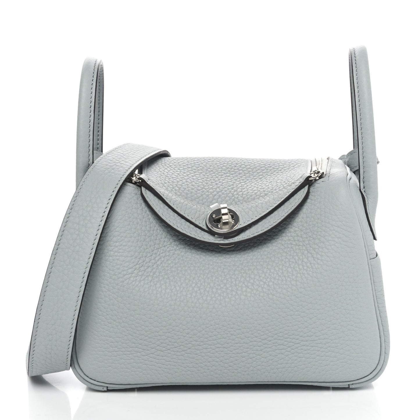 Taurillon Clemence Mini Lindy 20 Bleu Glacier