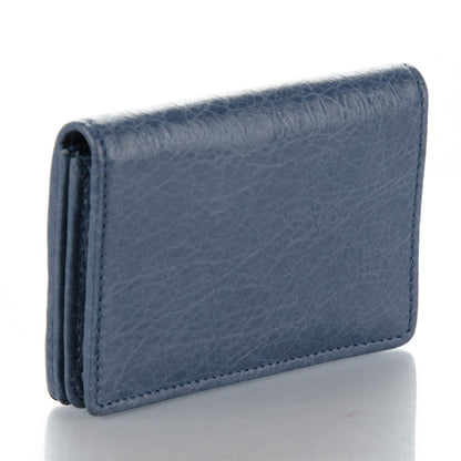 Balenciaga Agneau Classic Hardware Card Case Bleu Persan 3 of 8