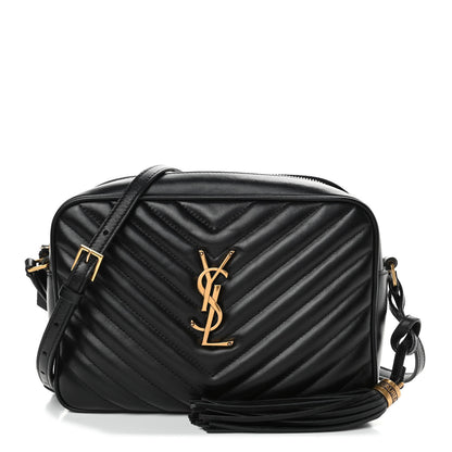 Saint Laurent Calfskin Matelasse Monogram Lou Camera Bag Black 1 of 4