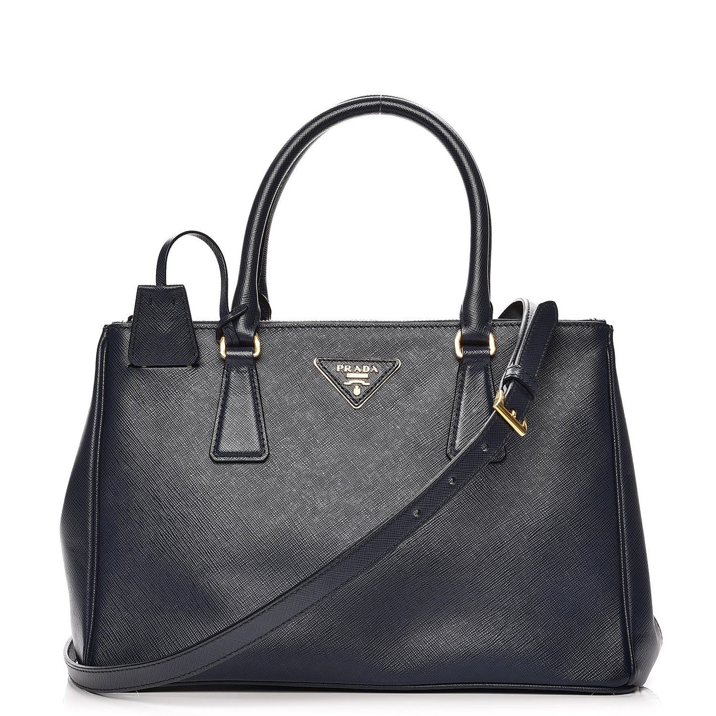 Saffiano Small Galleria Double Zip Tote Baltico