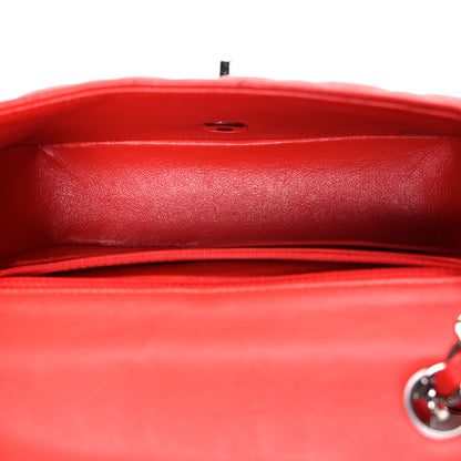 Chanel Lambskin Quilted Mini Rectangular Flap Red 5 of 11
