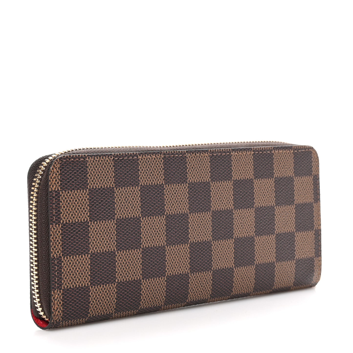 Damier Ebene Clemence Wallet Cherry