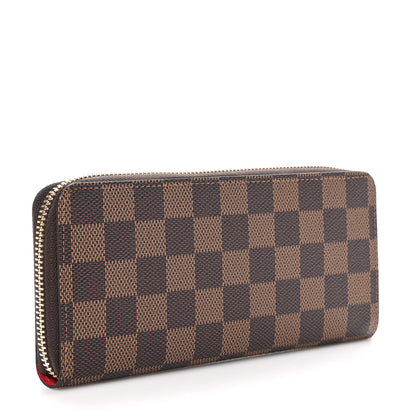 Louis Vuitton Damier Ebene Clemence Wallet Cherry 3 of 7