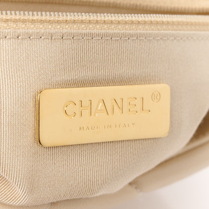 Chanel Goatskin Quilted Medium Chanel 19 Flap Light Beige 6 of 11
