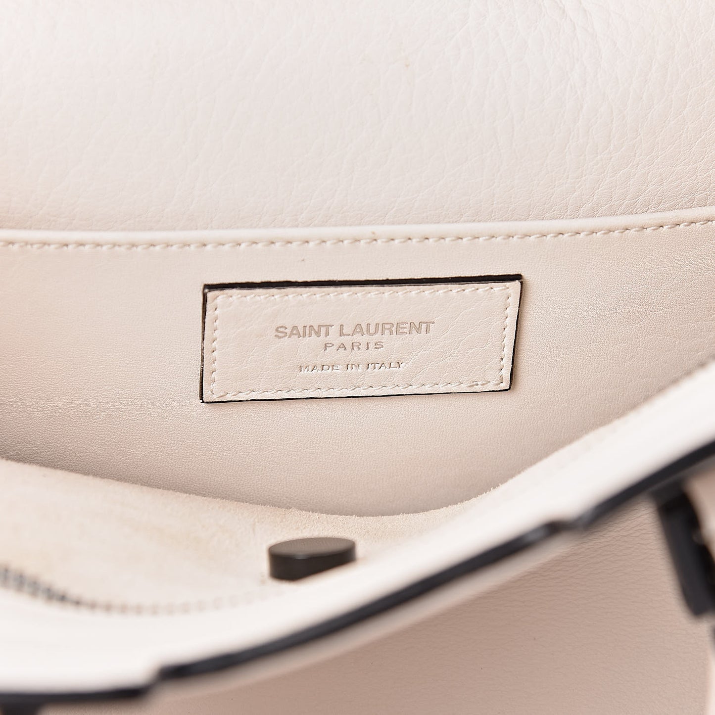Calfskin Small Monogram Cabas Dove White