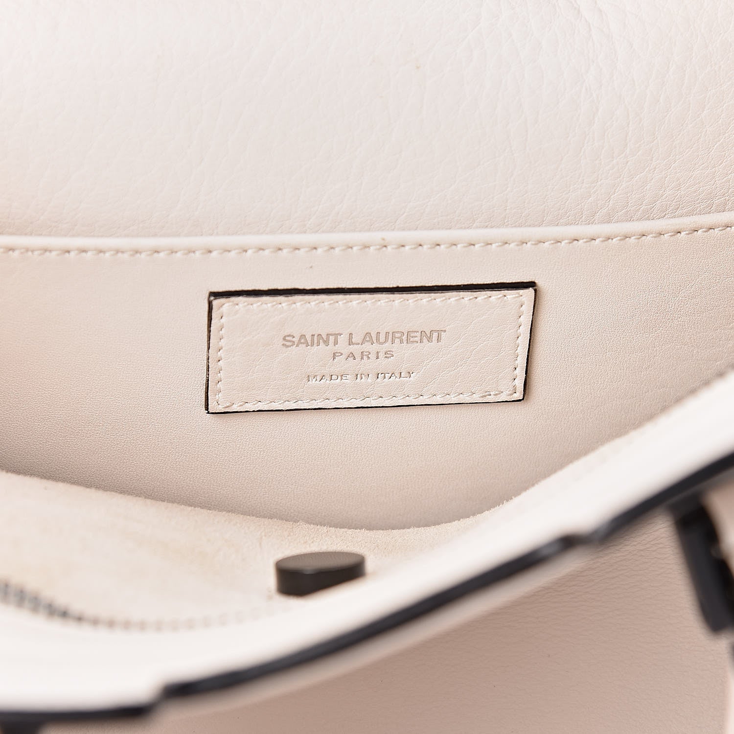 Saint Laurent Calfskin Small Monogram Cabas Dove White 6 of 10