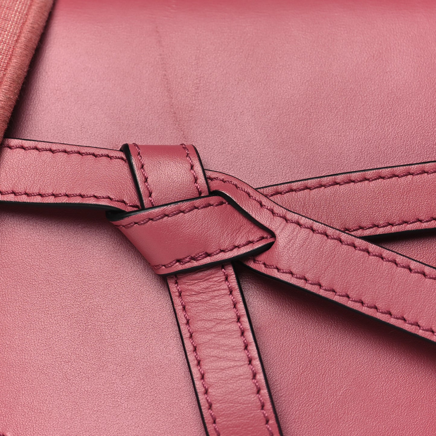 Calfskin Jacquard Mini Gate Dual Bag Plum