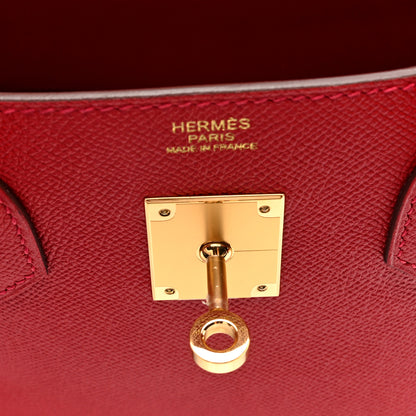 Hermes Epsom BIRKIN 30 Rouge Casaque 6 of 10