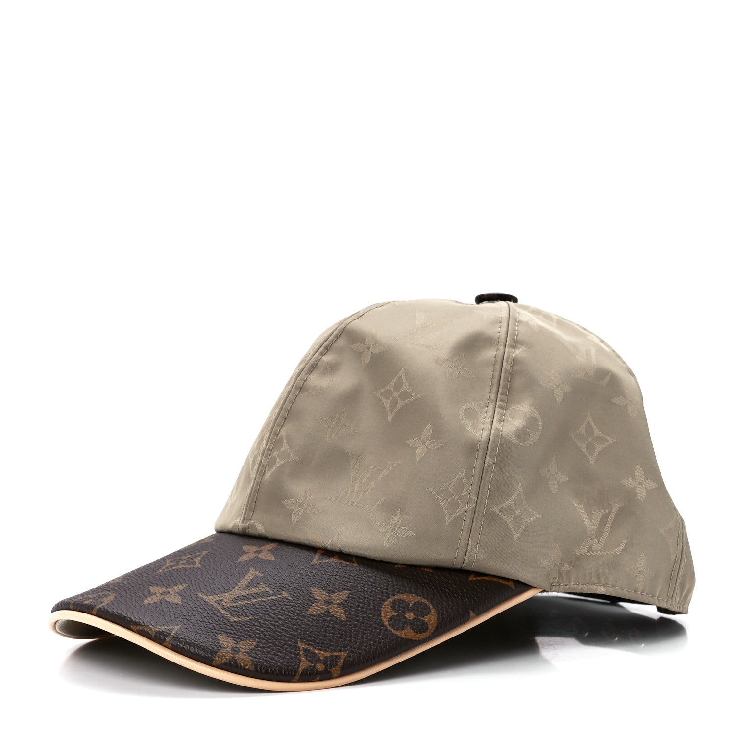 Louis Vuitton Monogram Polyester Silk LV Get Ready Cap M Beige 1 of 7
