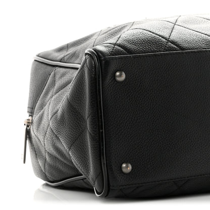 Chanel Caviar Patent Quilted Large Bowler Black 9 of 10
