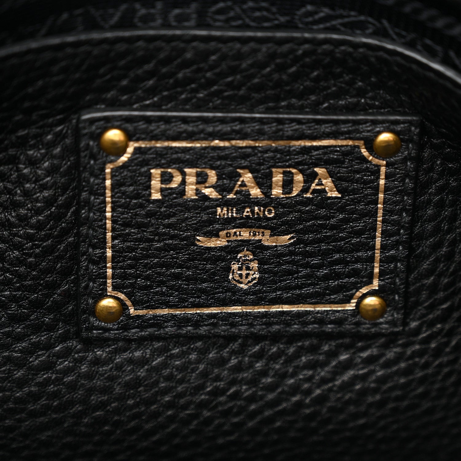 Prada Vitello Daino Tote Black 6 of 11
